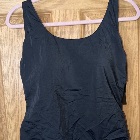 New Swimsuits For All Adjustable Sarong One Piece Swimsuit Plus Size 16 Black - Picture 7 of 9